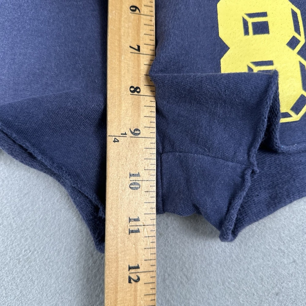 Vtg 90s Abercrombie & Fitch Sweat Shorts Women's Medium Blue University Cut Off - Picture 9 of 16